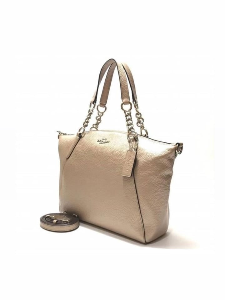 Coach F31409 Small Kelsey Chain Satchel Platinum