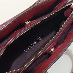 Coach F31485 Mini Sage Signature Debossed Cherry