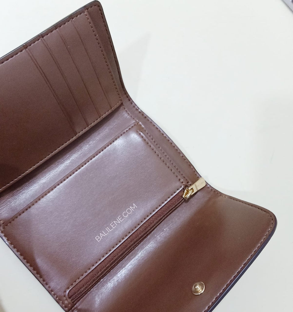 Coach F32485 Medium Envelope Wallet Signature Khaki Saddle