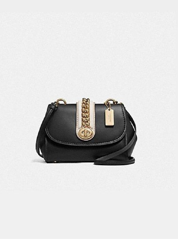 Coach F35114 Faye Crossbody Black Light Gold Balilene