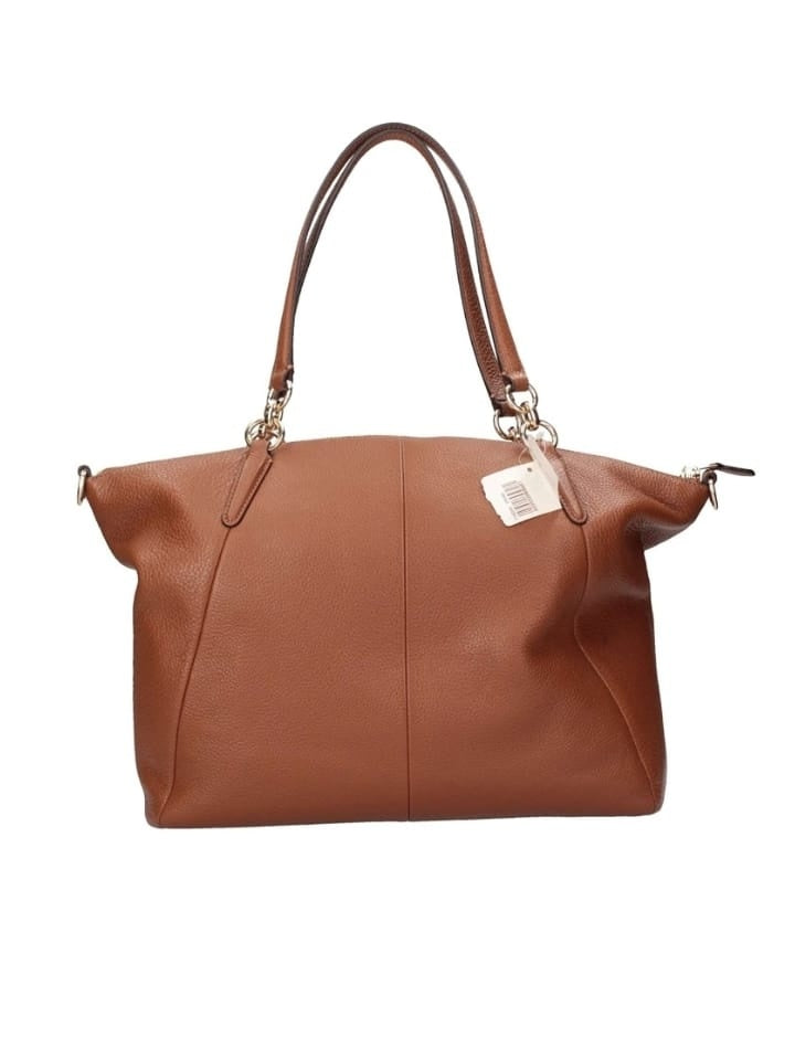 Coach F36591 Kelsey Satchel In Pabbled Leather Saddle