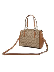 Coach F36718 Small Christie Carryall In Signature Imitation Gold /Khaki Saddle