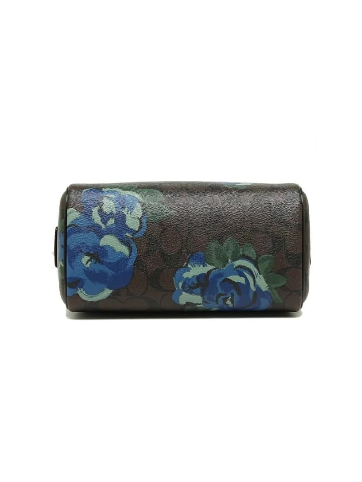 Coach F39962 Mini Bennet Signature Canvas With Floral Print Brown Black Multi