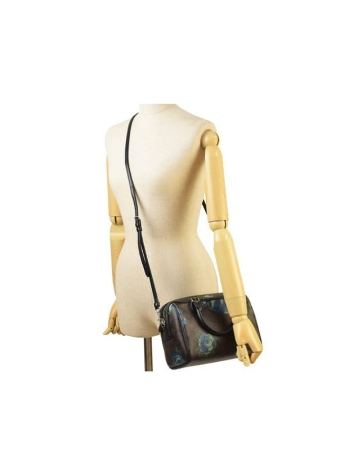 Coach F39962 Mini Bennet Signature Canvas With Floral Print Brown Black Multi
