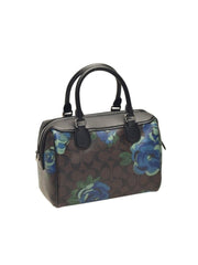 Coach F39962 Mini Bennet Signature Canvas With Floral Print Brown Black Multi