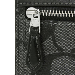 zip-Coach-F40646-Small-Wallet-Signature-Gunmetal