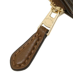 Coach F41302 Sig Smal Trifold Wallet Khaki Saddle