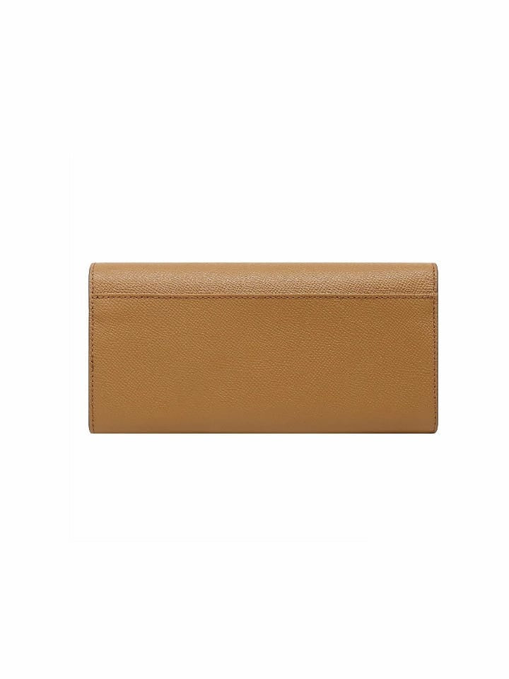 Coach F54009 Slim Envelope Crossgrain Leather Light Saddle
