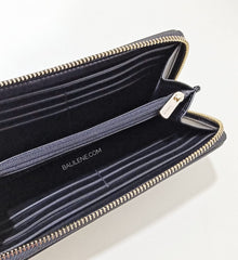 Coach F54630 Signature Leather Acc Zip Brown Black