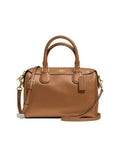 Coach F57521 Mini Bennett Satchel Crossgrain Dark Saddle Brown