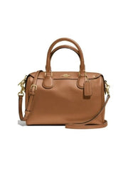 Coach F57521 Mini Bennett Satchel Crossgrain Dark Saddle Brown