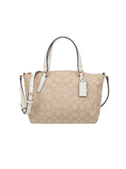 Coach F57830 Mini Kelsey Satchel Outine Signature Light Khaki Chalk