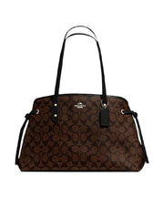 Coach F57842 Drawstring Carryall Signature Brown/ Black