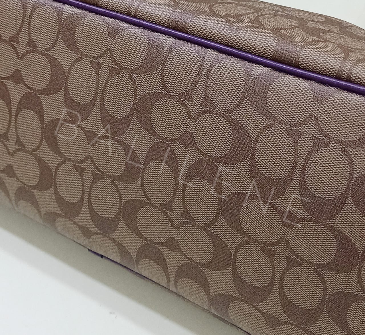 Coach F57842 Drawstring Signature Khaki Blackberry