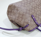 Coach F57842 Drawstring Signature Khaki Blackberry