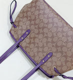 Coach F57842 Drawstring Signature Khaki Blackberry