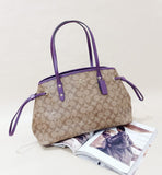 Coach F57842 Drawstring Signature Khaki Blackberry