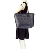 Coach F58293 Reversible City Tote Denim Midnight