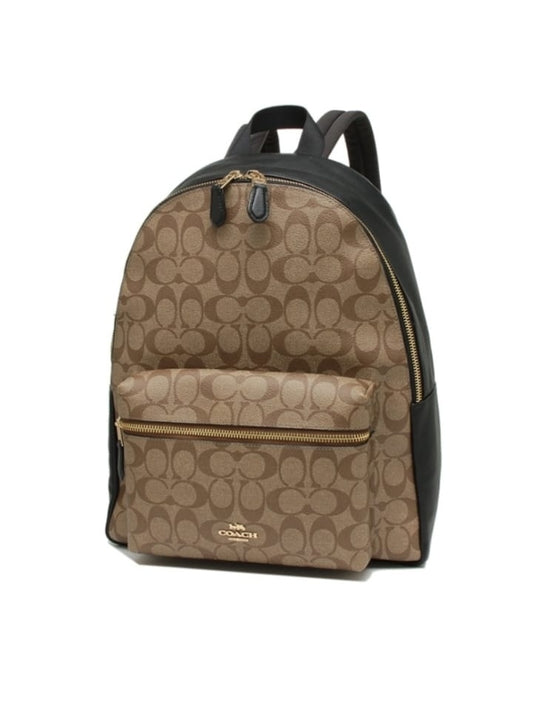 Coach F58314 Charlie Large Backpack Khaki Black