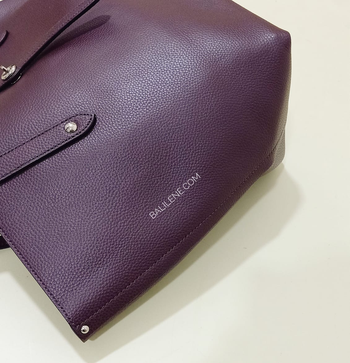 Coach F58849 Market Tote Pabbled Leather Oxblood