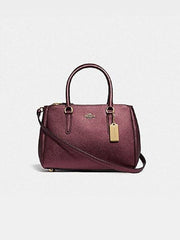 Coach F67247 Mini Surrey Metallic Wine