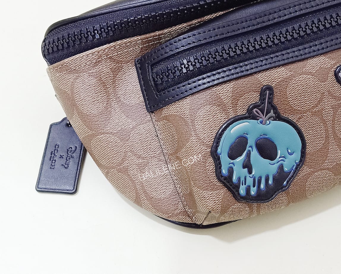 Coach F72952 Terrain Disney Belt Bag In Signature Canvas With Snow White Patches Tan