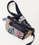 Coach F72952 Terrain Disney Belt Bag In Signature Canvas With Snow White Patches Tan