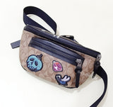 Coach F72952 Terrain Disney Belt Bag In Signature Canvas With Snow White Patches Tan