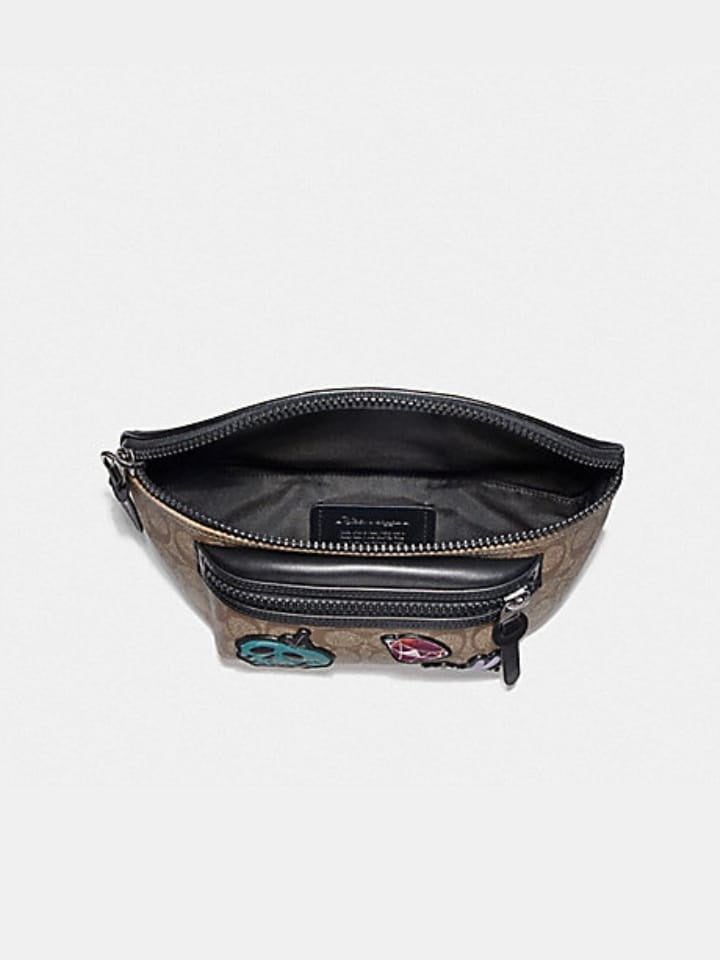 Coach F72952 Terrain Disney Belt Bag In Signature Canvas With Snow White Patches Tan