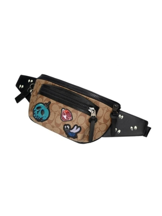 Coach F72952 Terrain Disney Belt Bag In Signature Canvas With Snow White Patches Tan