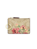 Coach F73367 Mini ID Case Light Khaki Pink Multi
