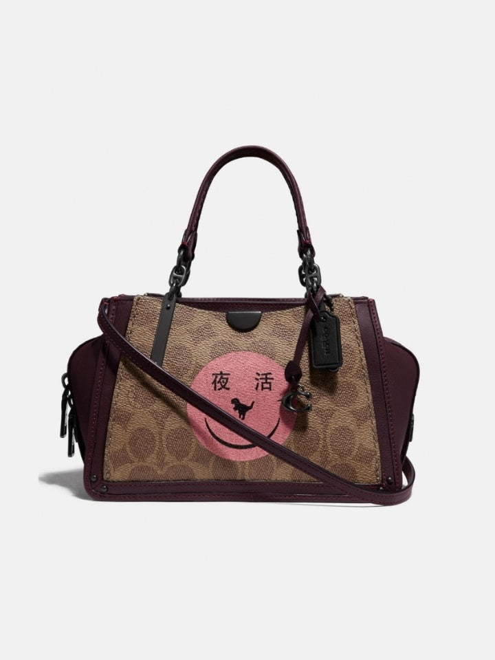 Coach F73946 Dreamer 21 Yeti Out Tan Oxblood