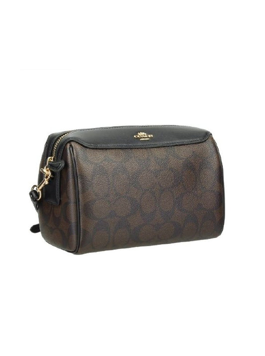Coach F77879 Bennet Crossbody Signature Brown Black