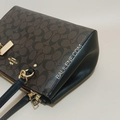 Coach F77881 Etta Signature Carryal Brown Black