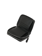 Coach F78144 Sig Double Zip Around Wallet Black Smoke