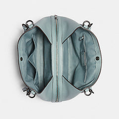 Coach F80268 Hallie Pabble Leather Blue