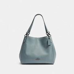 Coach F80268 Hallie Pabble Leather Blue