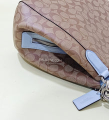 Coach F80298 Sig Haillie Signature  Khaki Pale Blue