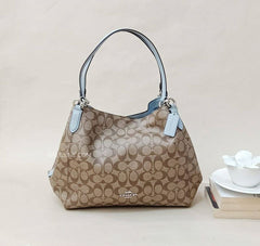 Coach F80298 Sig Haillie Signature  Khaki Pale Blue
