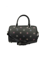 Coach F84722 Rowan Satchel With Dot Star Print Black Multi