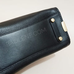 Coach F87295 Swagger 27 Pebble Leather Carryall Black