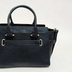 Coach F87295 Swagger 27 Pebble Leather Carryall Black