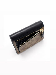 Coach F87588 Signature Small Wallet Khaki Black