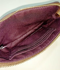 Coach F87780 Wristlet Corner Zip Victory Small Khaki Berry Multi