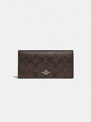 Coach F88026 Signature Bifold Wallet Brown Black