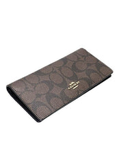 Coach F88026 Signature Bifold Wallet Brown Black