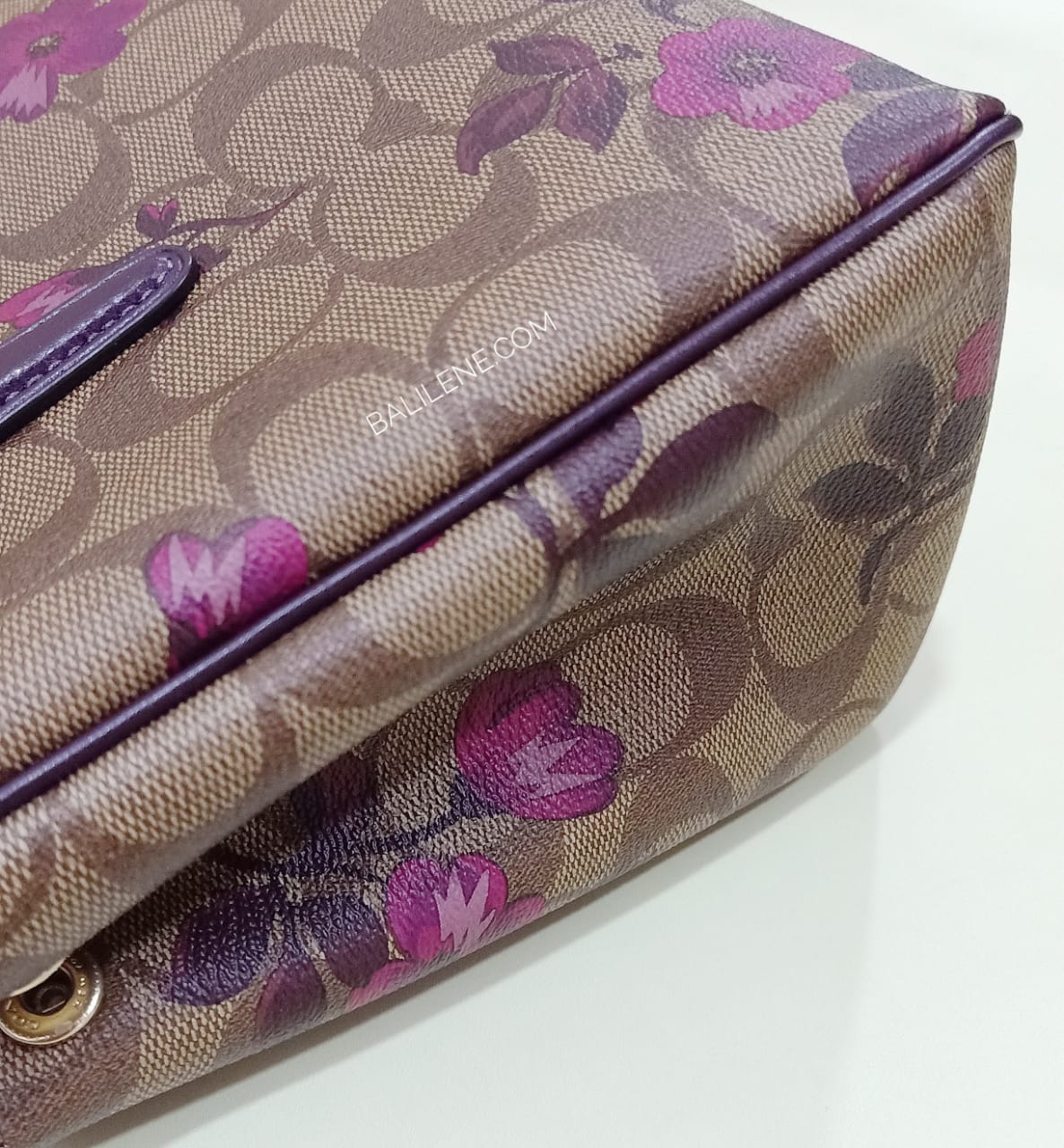 Coach F88563 Mini Surrey Signature Khaki Berry Multi