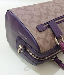 Coach F89005 Rowan Satchel Signature Khaki Multi