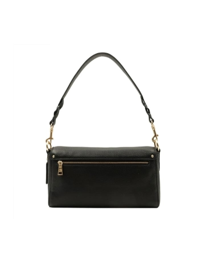 Coach F90782 Jade Shoulder Bag Pabbled Leather Brown Black