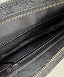 Coach F59117 Men Crossgrain Leather Pouchette Black